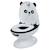 Mini toilette panda, pot avec bruit de chasse d'eau, panda Blanc et bleu+Blanc et marron+Blanc et noir+Blanc et rose 8 - vertbaudet enfant 