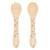 Set fourchette et cuillère en silicone animaux Beige+Menthe+Orange+Rose+Vert+Vert paon 1 - vertbaudet enfant 