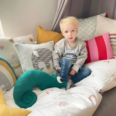 Doudou peluche caméléon Vert 3 - vertbaudet enfant 