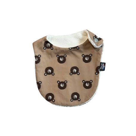 Bavoir bandana (bleu imprimé feuilles) Animaux polaires+Blanc étoiles+Bleu imprimé feuilles+Gris étoiles+Jaune étoiles+Jaune feuilles+Kaki triangles+Koala moutarde+Menthe+Monaha+Oasis+Ourson+Petites oies+Rose étoiles+Rose pâle étoiles+Savane+Sunny 40 - vertbaudet enfant 
