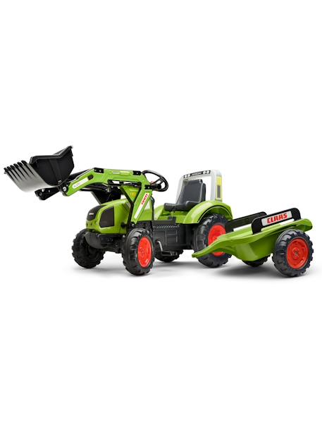 Tractopelle à pédales avec remorque Bleu New Holland+Jaune Vintage+Rouge+Rouge Massey Ferguson+Rouge nacré+Vert Claas+Vert vintage 28 - vertbaudet enfant 