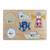 Puzzle à encastrer océan en bois Bois+Jaune 1 - vertbaudet enfant 