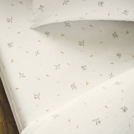 Drap housse coton bio l'envolée 1 personne L'envolée 1 - vertbaudet enfant 