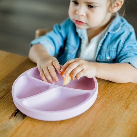 Assiette à compartiments avec ventouse aquamarine+gris clair+gris foncé+menthe+Rose foncé+rose pâle 34 - vertbaudet enfant 