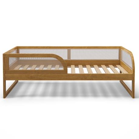 Lit enfant montessori bois massif laya Noisette 5 - vertbaudet enfant 