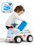 Porteur avec assise ouvrante et volant directionnel avec klaxon Blanc et bleu 4 - vertbaudet enfant 