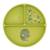 Assiette compartimentée en silicone avec ventouse animaux Menthe+Rose+Vert 14 - vertbaudet enfant 