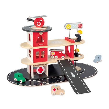 Caserne de pompiers bolid Rouge 1 - vertbaudet enfant 