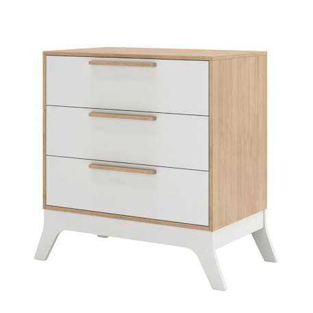 Pack lit bébé combiné et évolutif avec matelas charlie Blanc et bois 6 - vertbaudet enfant 