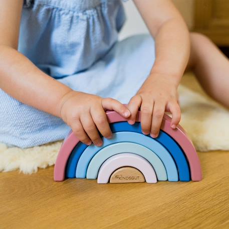 Arc-en-ciel en bois Multicolore 3 - vertbaudet enfant 