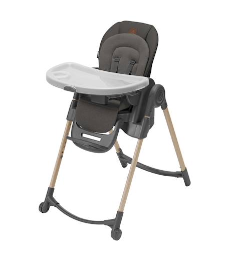 Chaise haute bébé evolutive minla eco Beyond graphite+Beyond green 1 - vertbaudet enfant 