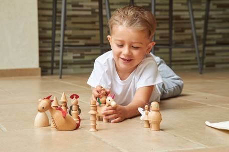 Set de 10 pièces en bois - monde enchanté Multi-coloured 6 - vertbaudet enfant 