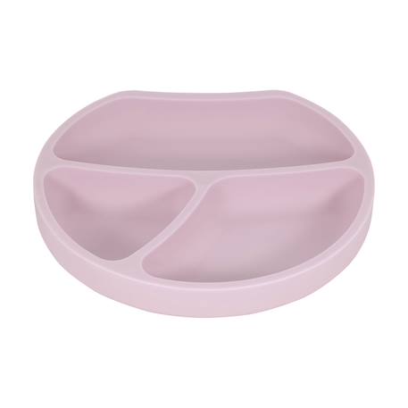 Assiette à compartiments avec ventouse aquamarine+gris clair+gris foncé+menthe+Rose foncé+rose pâle 35 - vertbaudet enfant 