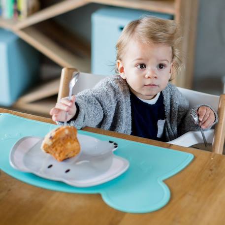 Set de table ours aquamarine+gris foncé+menthe+Multicolore 14 - vertbaudet enfant 