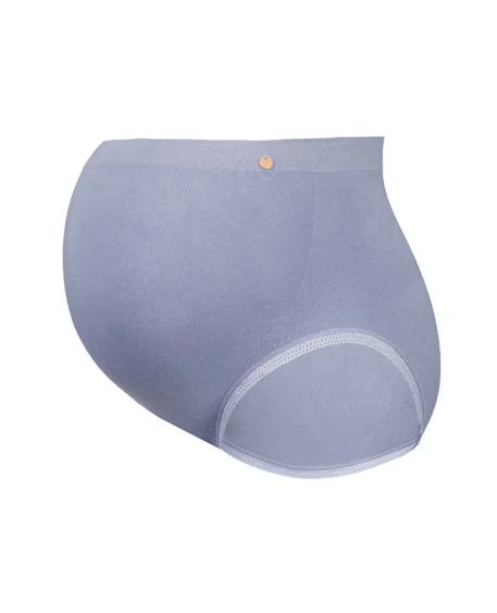 Maxi culotte de grossesse sans couture organic Bleuet+Cumin 2 - vertbaudet enfant 