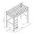 Lit mezzanine bois massif aaron Blanc+Bois naturel 8 - vertbaudet enfant 