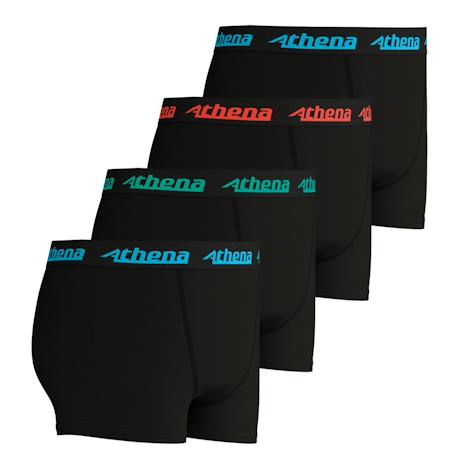 Lot de 4 boxers garçon my petit prix Marine-noir-gris-rouge+Noir 6 - vertbaudet enfant 