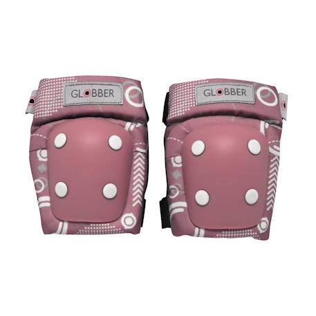 Set 2 protections imprimés enfants xxs (coudes et genoux) Rose pastel+Vert emeraude+Vert sauge 1 - vertbaudet enfant 