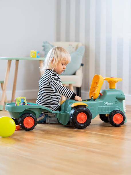 Porteur tracteur avec remorque Rouge+Vert Claas+Vert vintage 18 - vertbaudet enfant 