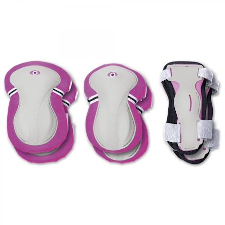 Set 3 protections enfant xs (coudes, genoux, poignets) Bleu marine+Bleu pastel+Rose+Rose pastel+Vert menthe 7 - vertbaudet enfant 