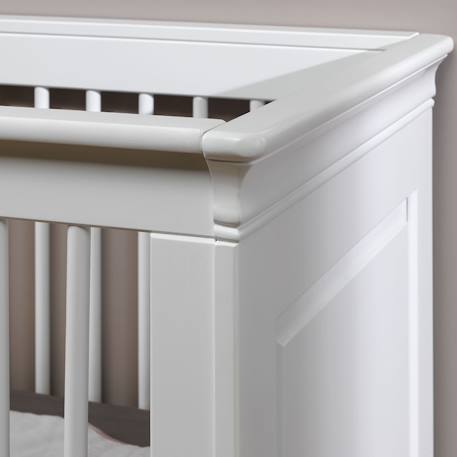 Lit bébé évolutif montessori bois massif lila Blanc 5 - vertbaudet enfant 