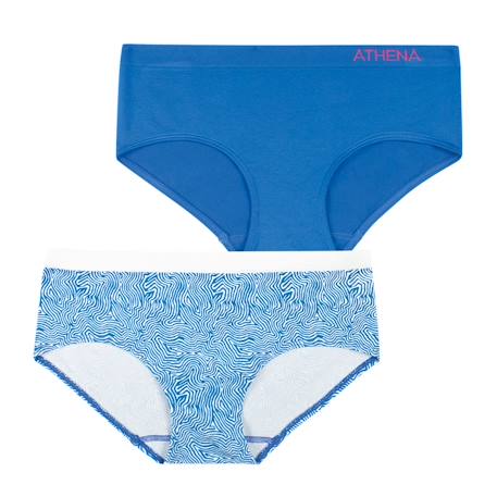 Lot de 2 boxers sans couture fashion Bleu 5 - vertbaudet enfant 
