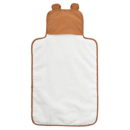 Tapis à langer de voyage coton bio ourson Bleu marine+Bois de rose+Caramel 14 - vertbaudet enfant 