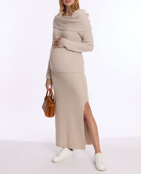 Jupe de maternité monica Beige 2 - vertbaudet enfant 