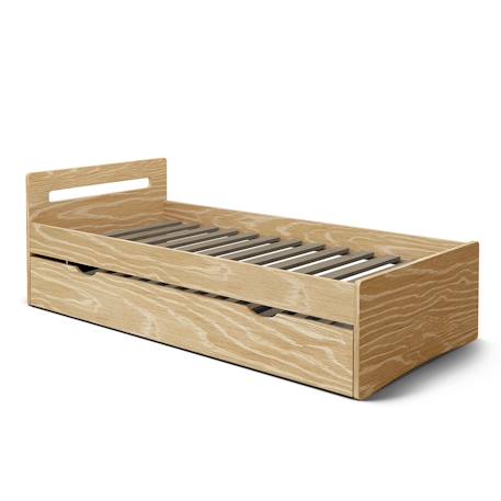 Lit gigogne bois massif leo Blanc+Blanc et bois+Bois 15 - vertbaudet enfant 