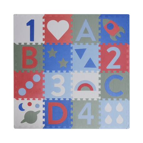 Tapis mousse puzzle nora Gris 1 - vertbaudet enfant 