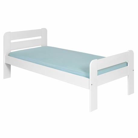 Lit enfant bois massif sundy Blanc 3 - vertbaudet enfant 