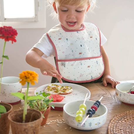 Coffret repas en porcelaine garden explorer escargot Blanc 5 - vertbaudet enfant 