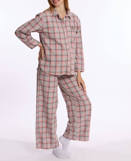 Pyjama de grossesse et d'allaitement teddy Gris 2 - vertbaudet enfant 