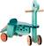 Porteur dino portosaurus en bois fsc Bleu 3 - vertbaudet enfant 