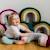 Coussin arc-en-ciel alma Rose+Vert 4 - vertbaudet enfant 