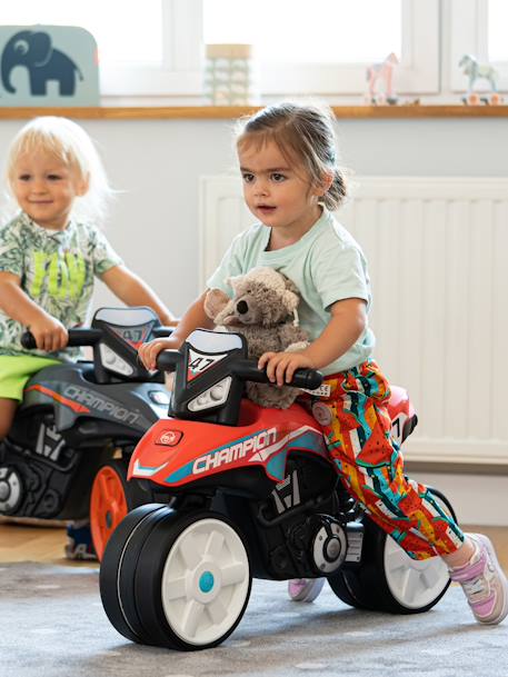 Draisienne moto street avec roues silencieuses Gris anthracite et orange+Rouge corail 12 - vertbaudet enfant 