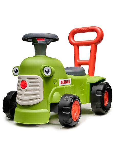 Porteur Tracteur avec barre d'aide à la marche ergonomique Rouge+Vert Claas+Vert vintage 7 - vertbaudet enfant 