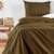 Drap-housse en percale de coton bio lavé 1 personne Toundra 2 - vertbaudet enfant 