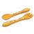 Set fourchette et cuillère en silicone animaux Beige+Menthe+Orange+Rose+Vert+Vert paon 16 - vertbaudet enfant 