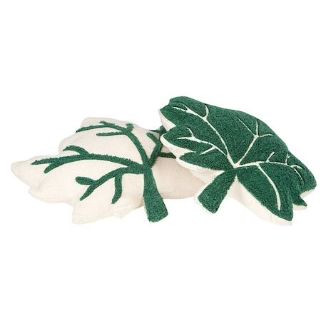 Coussin chambre enfant petites feuilles little fall Vert 2 - vertbaudet enfant 