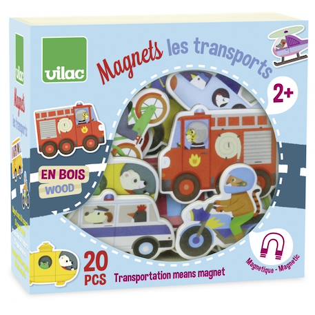 Magnets transports Bleu 1 - vertbaudet enfant 