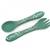 Set fourchette et cuillère en silicone animaux Beige+Menthe+Orange+Rose+Vert+Vert paon 31 - vertbaudet enfant 