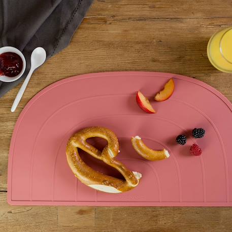 Set de table arc-en-ciel Aquamarine+Gris clair+Gris foncé+Taupe+Vieux rose 28 - vertbaudet enfant 