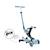 Trottinette évolutive go-up deluxe lights 360 essential Bleu ciel+Rose berry+Vert pistache 2 - vertbaudet enfant 