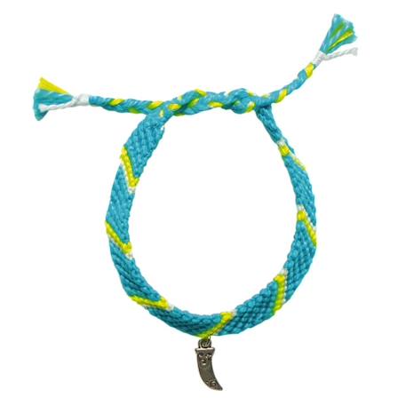 Coffret 7 bracelets brésiliens fluo à créer Bleu 6 - vertbaudet enfant 