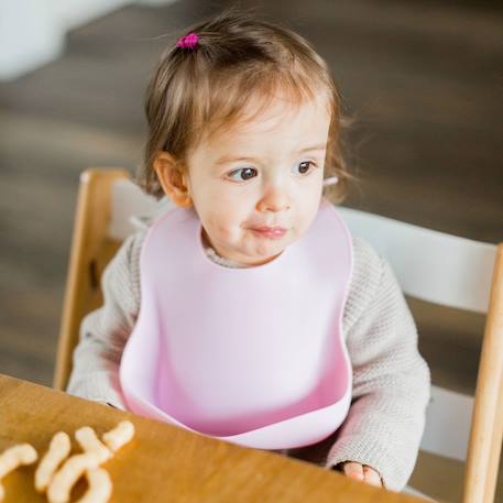 Bavoir bébé en silicone Menthe+Rose pâle+Violet 9 - vertbaudet enfant 