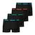 Lot de 4 boxers garçon my petit prix Marine-noir-gris-rouge+Noir 7 - vertbaudet enfant 