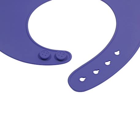 Bavoir bébé en silicone Menthe+Rose pâle+Violet 18 - vertbaudet enfant 