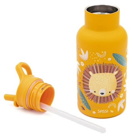 Gourde pour enfant en inox isotherme Beige+Bleu+Orange+Rose+Vert 18 - vertbaudet enfant 