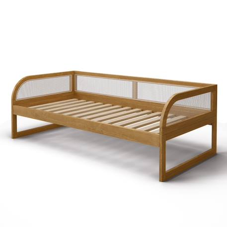 Lit enfant montessori bois massif laya Noisette 4 - vertbaudet enfant 